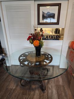 Very Heavy Expensive Iron Glass Table Moving Good Deal