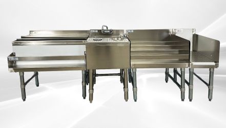 NSF Stainless S Combination Cocktail Station 84 ins FS30182412