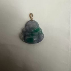 18k jade buddah pendant