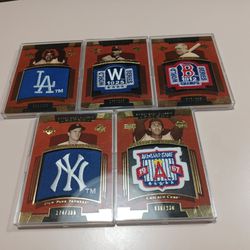 2004 Wpper Deck Sweet Spot Classic Patch  Number Baseball Cards 