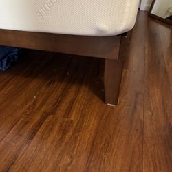 Amazon Wooden Full Bed Frame (mattress free if wanted)