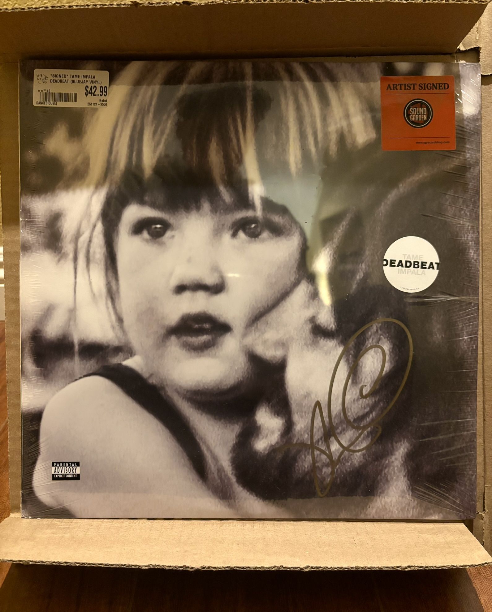 Tame Impala Deadbeat Signed Vinyl LP Bluejay Blue