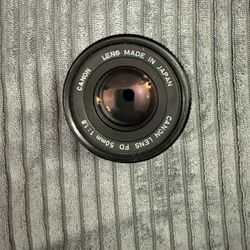 Canon FD 50mm f/1.8 MF Prime Lens 
