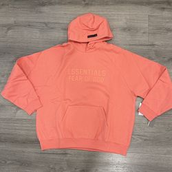 Essentials Fear Of God Coral Hoodie Men’s Size Extra Large