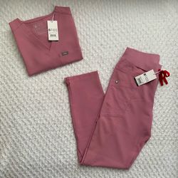 Figs Scrub Set (Chalk Pink) 