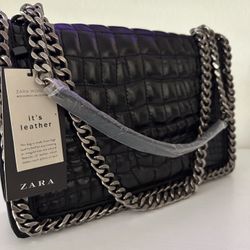Zara Leather Handbag 