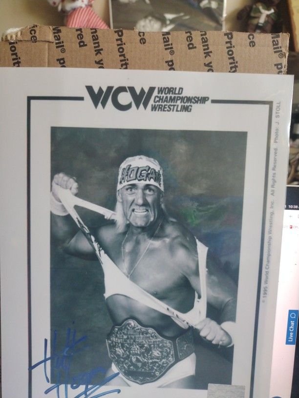 WCW---HULK HOGAN ----Autograph