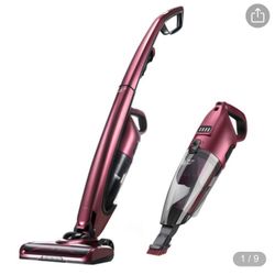 PUPPYOO WP511 Upright Cordless Handheld Vacuum Cleaner 7000Pa Suction Power 30 Minutes Runtime 2 In 1 Vacuum - Red