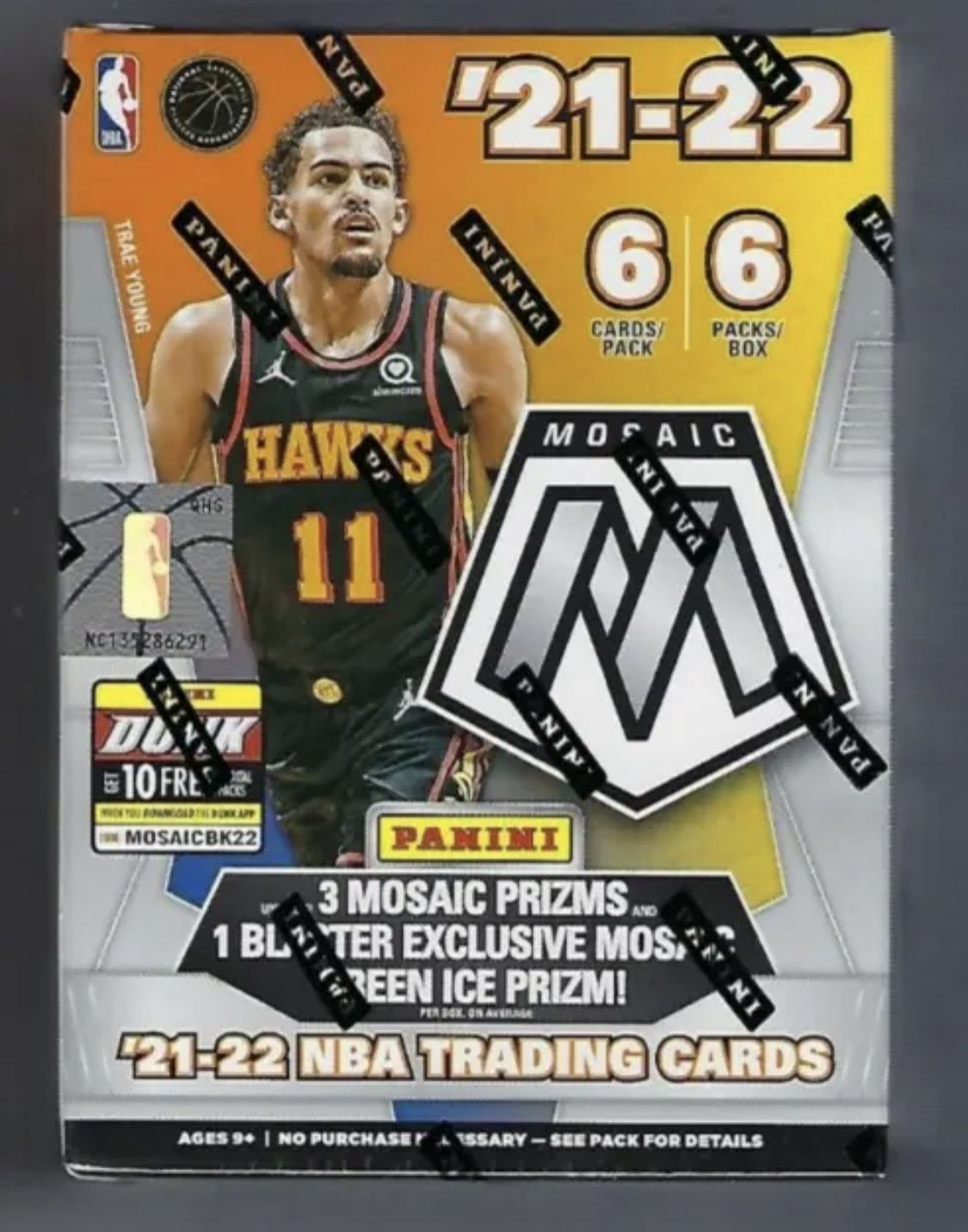 2021-22 PANINI NBA MOSAIC PRIZM TRAE YOUNG BLASTER BOX