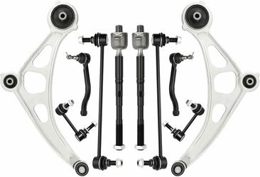 Front Lower Control Arm CMS301220 CMS301221 Kit Compatible with 2015-2024 Nissan Murano w/Ball Joint Sway Bar Link k750698 k750699 k750282 k750283 Out