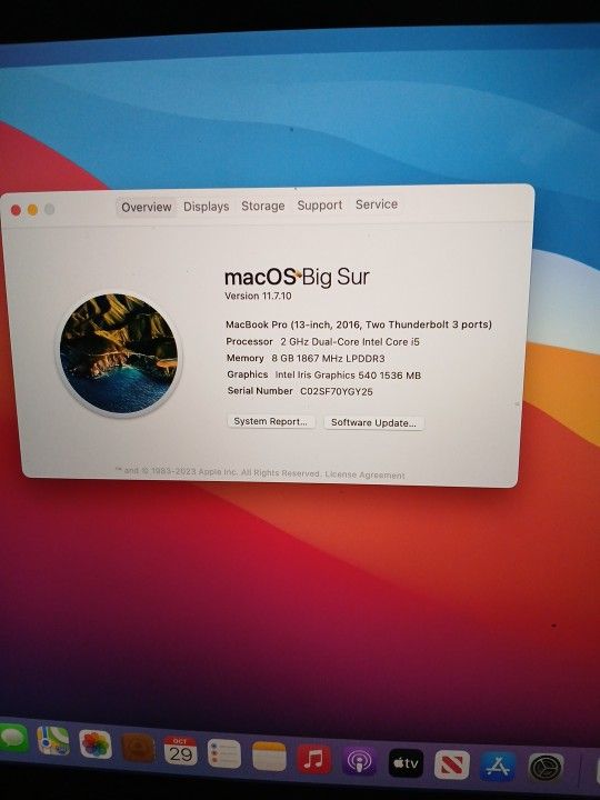 MacBook Pro 13in 2016