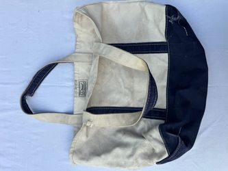 Vintage L.L. Bean Boat and Tote Canvas Bag