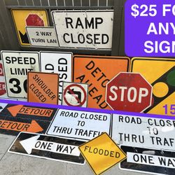 Retired Road Signs