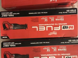 Milwaukee fuel 18 volt m18 brushless reciprocating saw Sawzall new