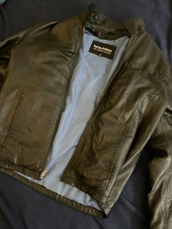 vintage leather jacket.