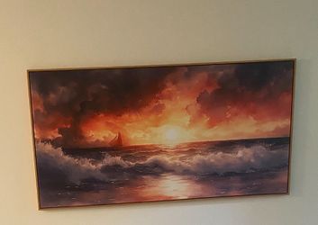 Painting sunset 30x58”. Brand new
