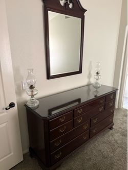 Mirror and dresser