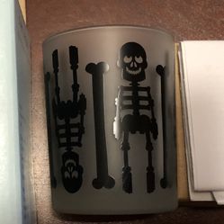 PartyLite Halloween Skeleton Votive Holder  - NEW