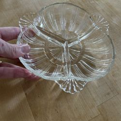 Vintage 1930’s Hazel Atlas 572 Ridge Frame Trisection Dish