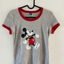 Vintage Mickey Mouse Gray T-shirt. Great Condition. AA