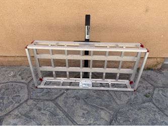 MaxxHaul aluminum cargo carrier with hitch asking $125 size 49” long x 22” wide x 7” top