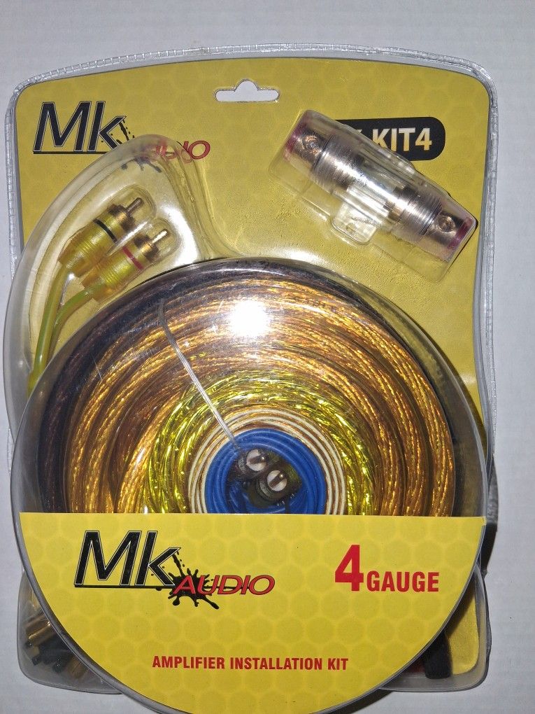 Mk Audio 4 Gauge Amp Kit Brand New In The Box 