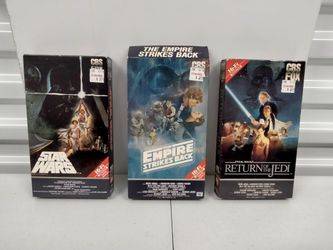 Star Wars 1984, 1986 Original VHS Trilogy CBS FOX Hi-Fi Red Label