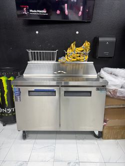 Prep table refrigerator
