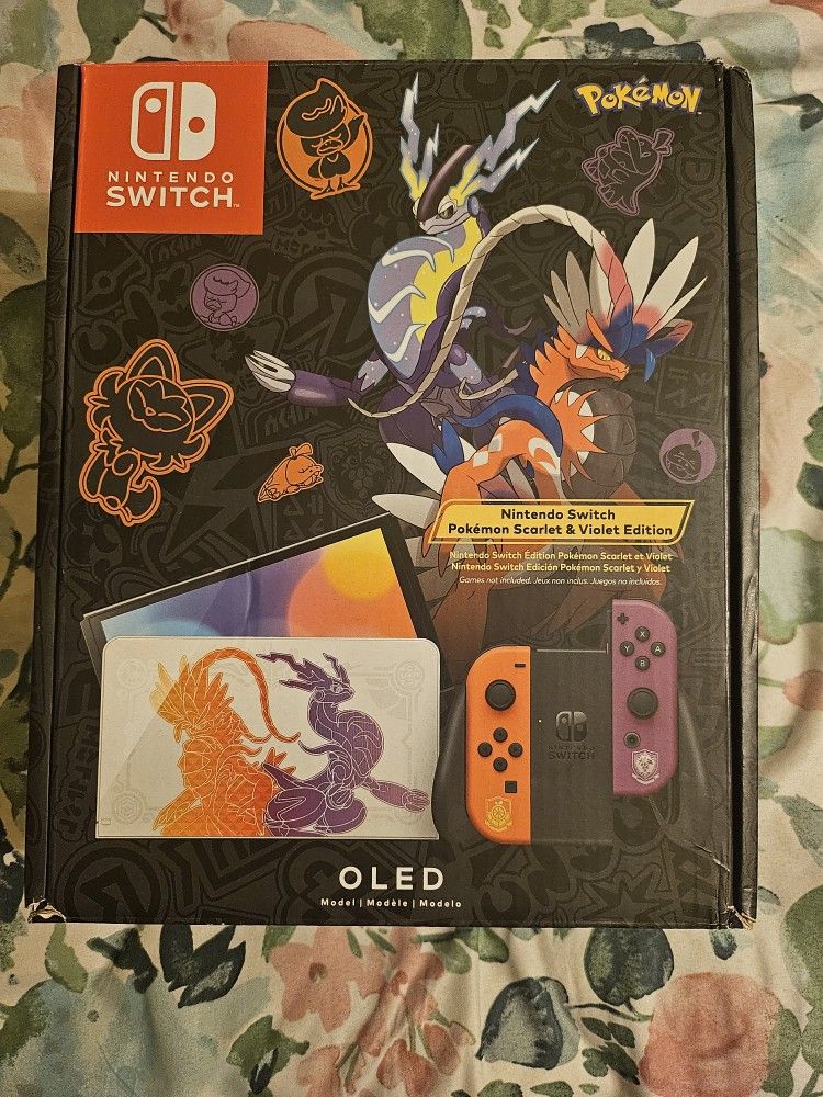 Nintendo Switch Console Pokemon Scarlet and Violet Edition OLED