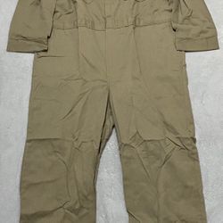 New Other Bulwark Men Khaki 54-RG CMD6KH3 Flame Resistant Deluxe Coverall 7oz