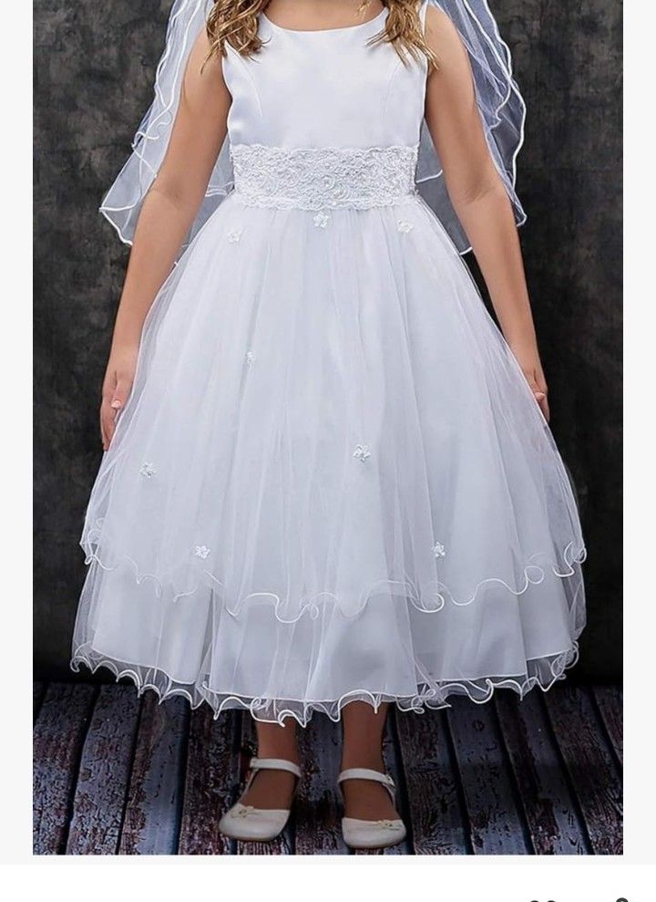Flower 🌼 Girl Dress Pr Communion Dize 6 
