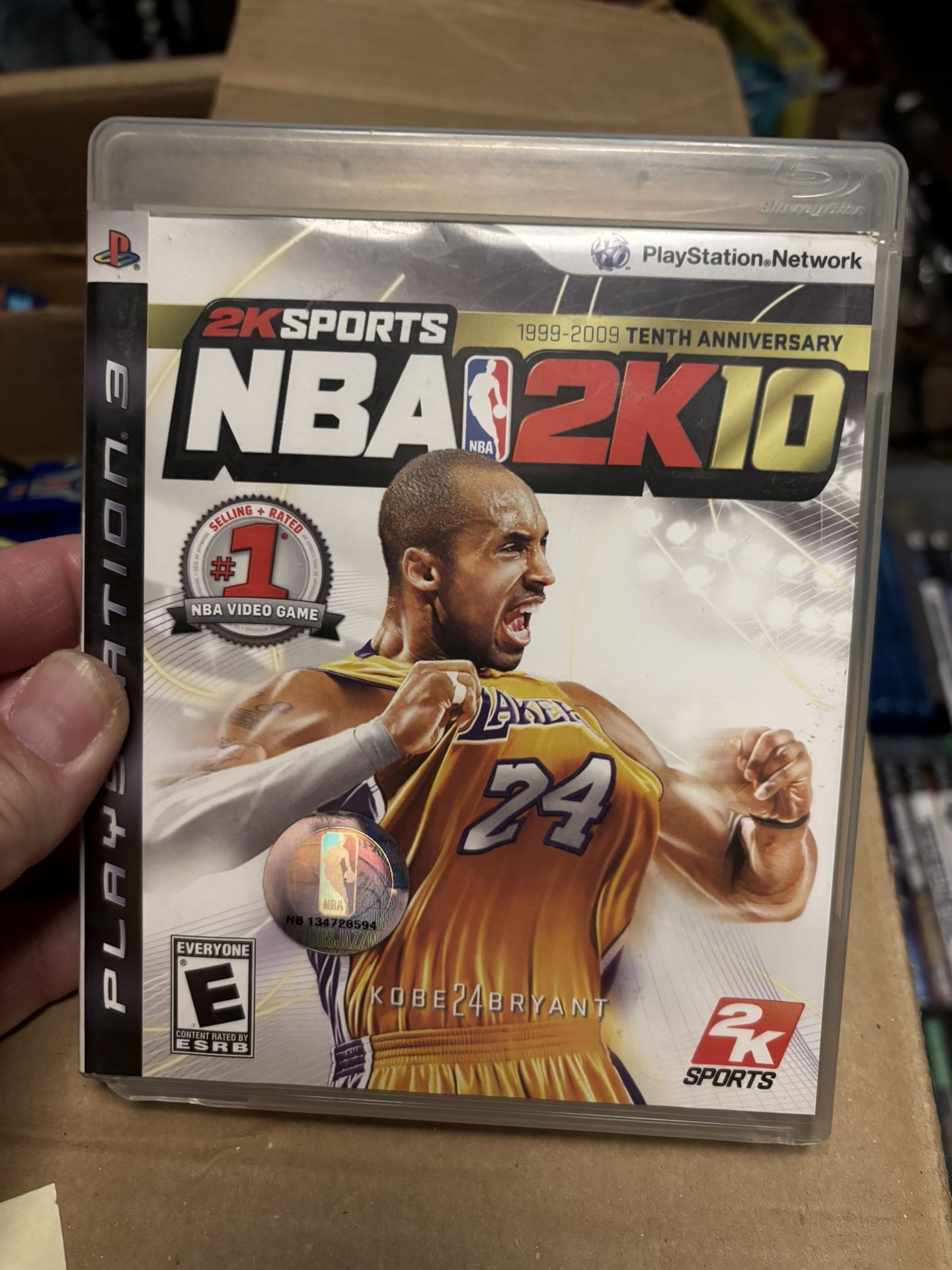 NBA 2K10 For Sony PlayStation 3 (PS3) Kobe Bryant Cover.