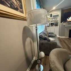 Set of 2 Silver Standing Floor Lamps – $45 OBO