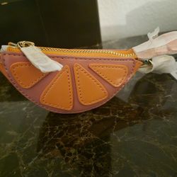 Orange Keyring Coin Purse