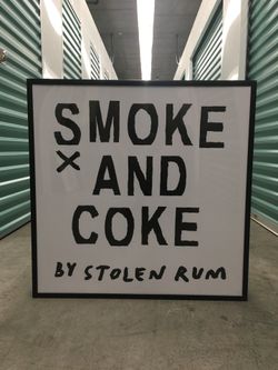 Stolen run light up sign