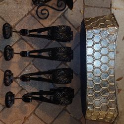 Renaissance Fair Medieval Candle Bucket Basket Legs 