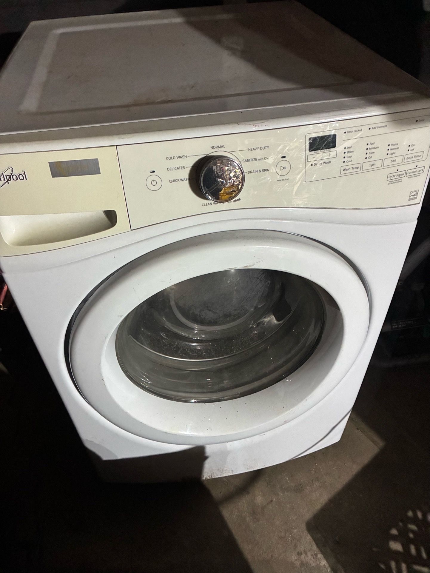 Whirlpool front loader washer