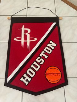 Houston Rockets NBA Winning Streak Wool Banner 12x18