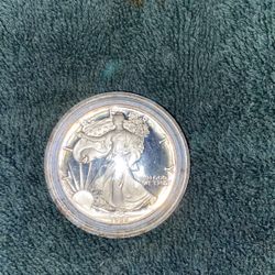 1986 S Mint 1oz Silver Eagle bullion 