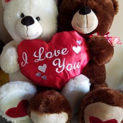 Love Bear Couple Plush