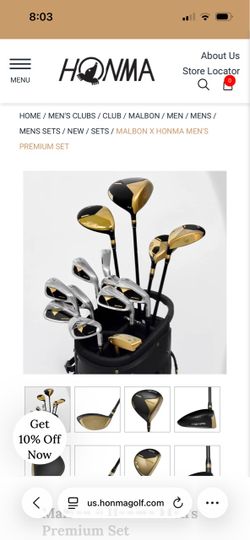 Golf set Malbon/Honma premium clubs