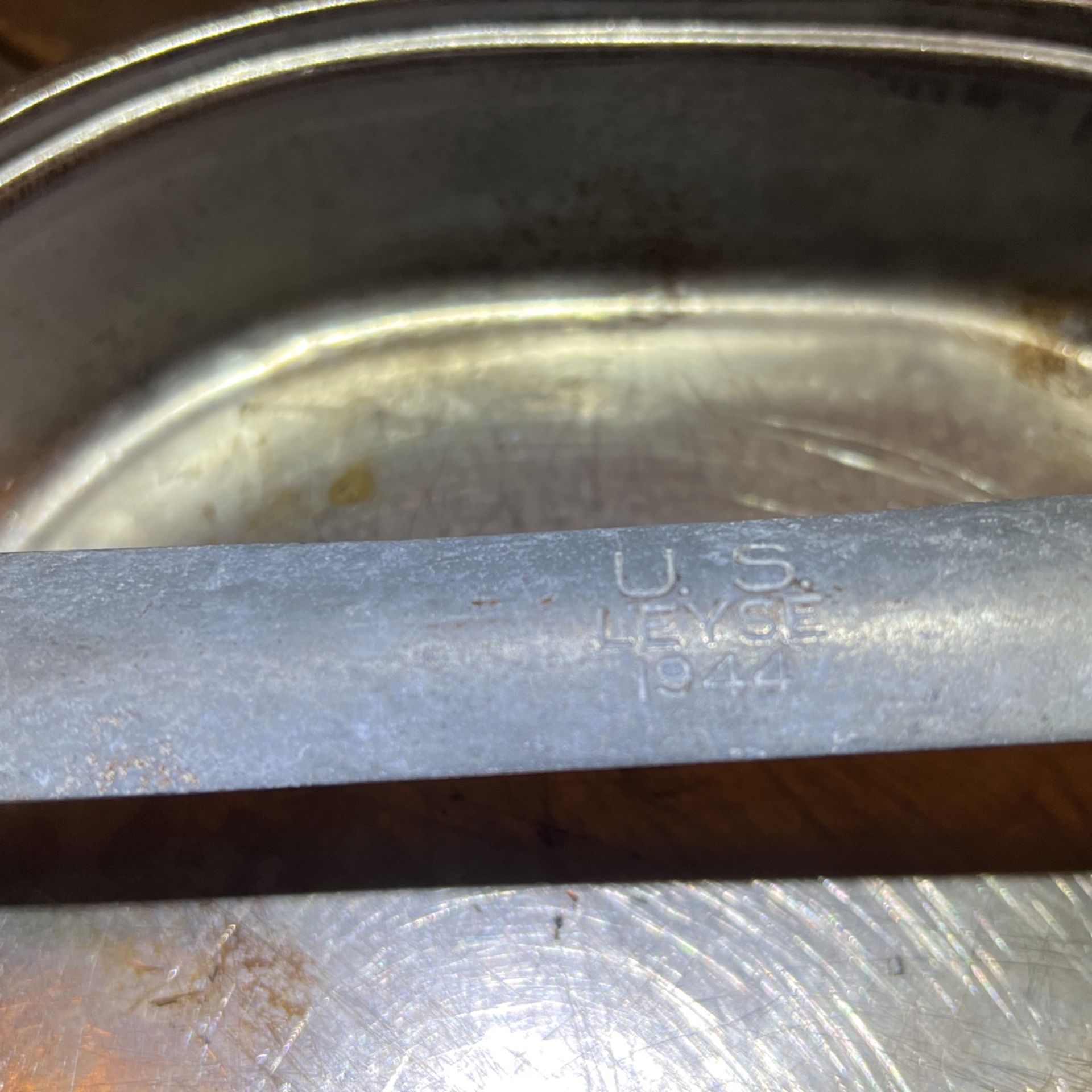 Original WWII US mess Tin