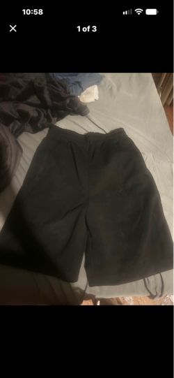 black uni glo shorts