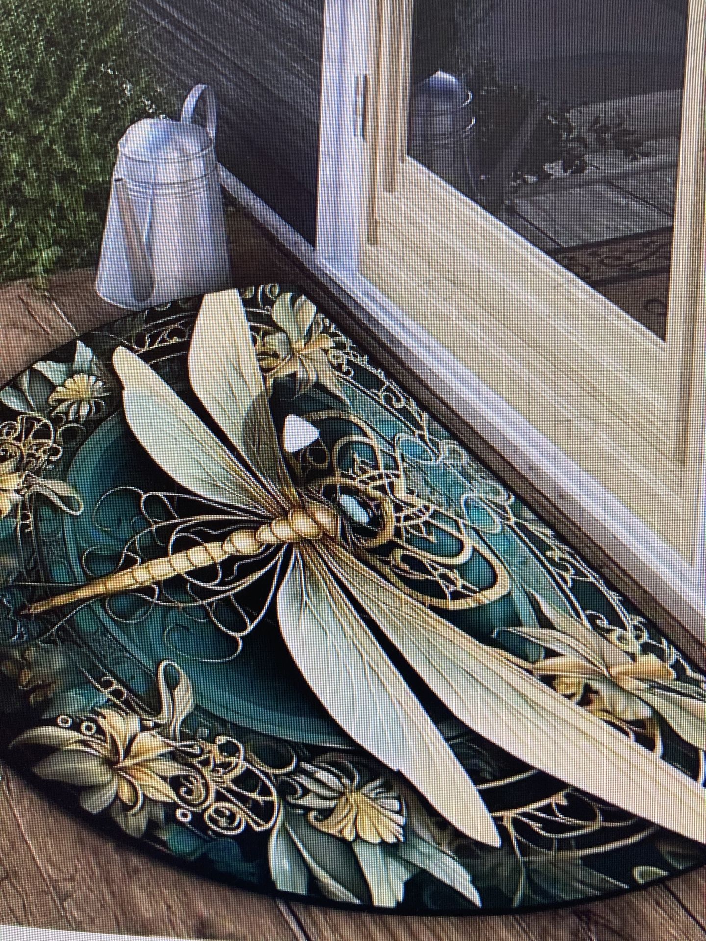 Dragonfly Doormat. Washable