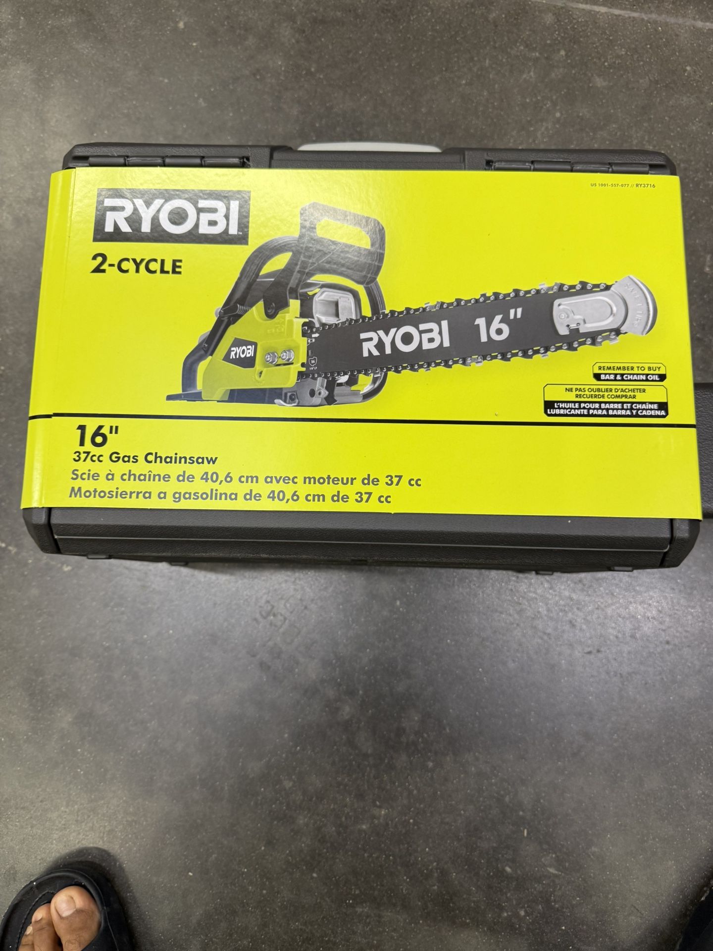 Gas Chainsaw New Ryobi 16 Inch