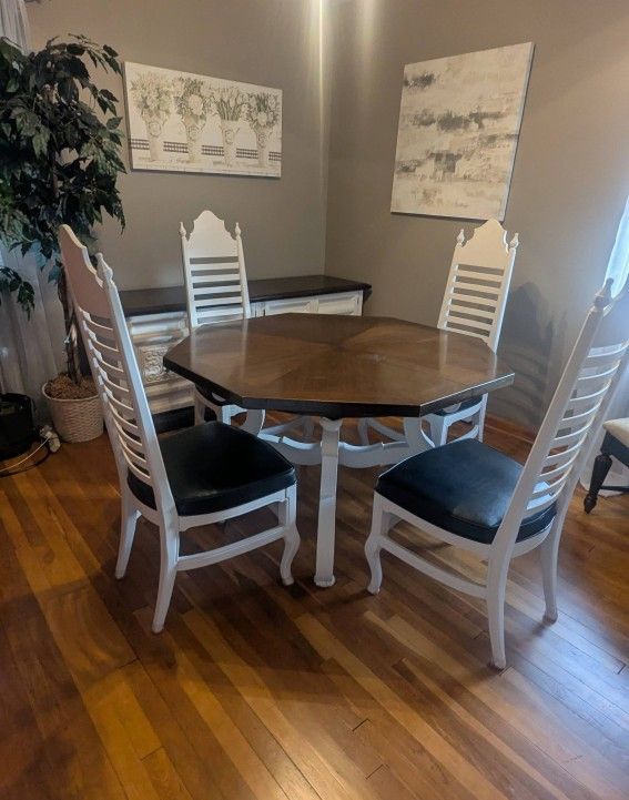 Drexel Esperanto Vintage Octagonal Expandable Dining Set - Seats 4-10