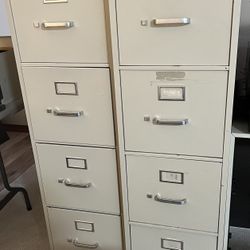 Hon Metal 4 Drawer File Cabinets $40 Each