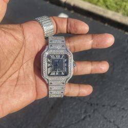 🔥🔥BLACK FRIDAY SALE ICEDOUT BLACK DIAL MOISSANITE WATCH 