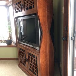 Corner Entertainment Cabinet