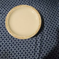 Vintage Mid Century MODERN SYRACUSE China PLATE NUTMEG set of 4